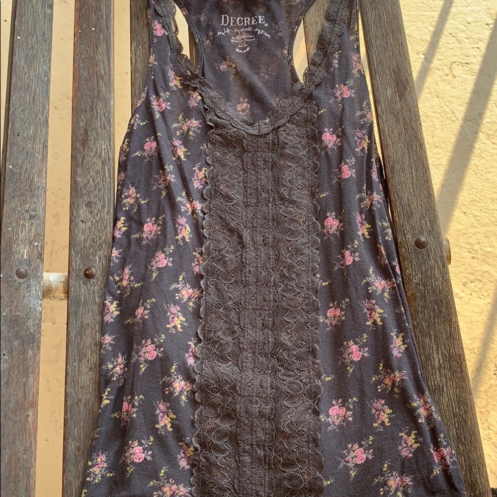 Floral Racerback Tank Top